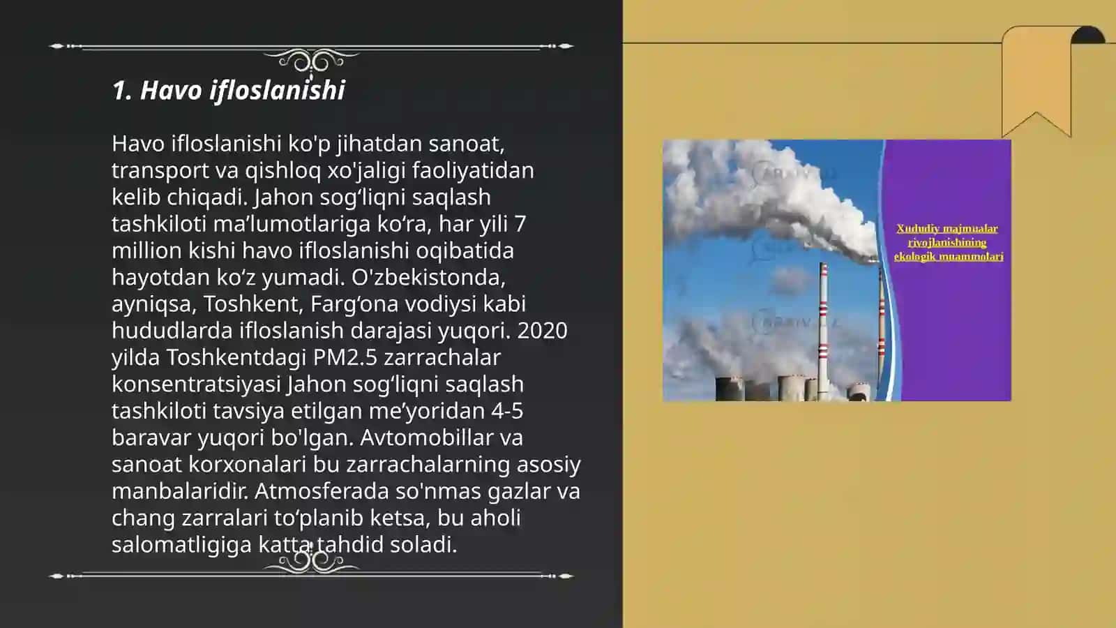 Oʻzbekiston Respublikasining ekologik muammolari 3