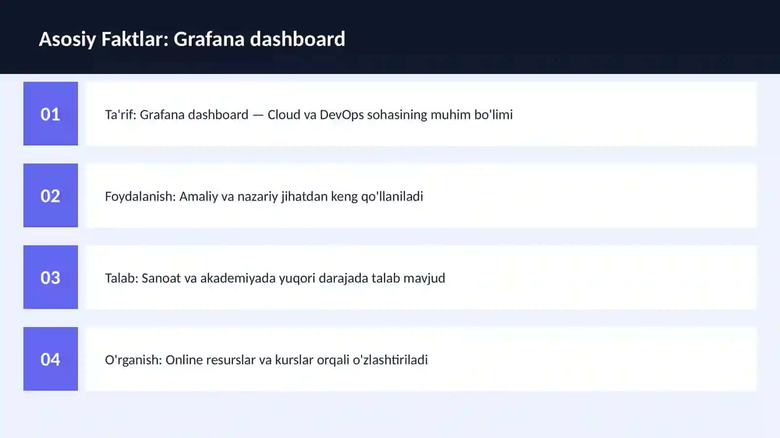 Grafana dashboard 3