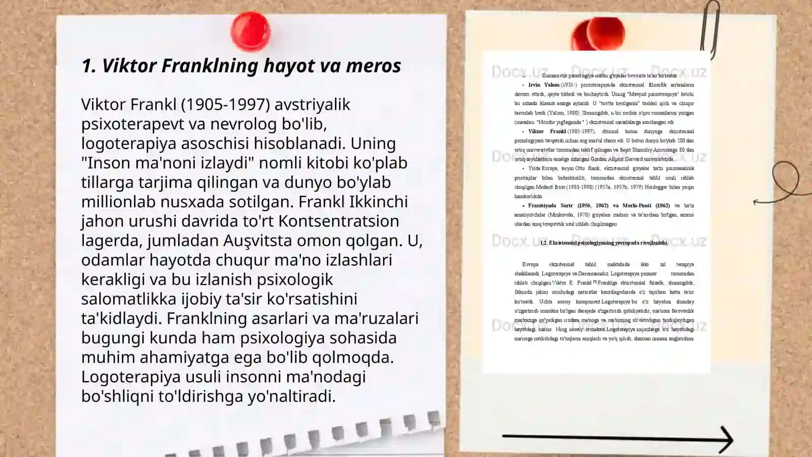 Viktor Franklning ekzistensial psixologiyasi 3