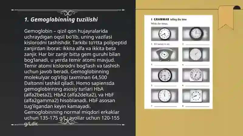 Gemoglabin va uning turlari. Leykositlar 3