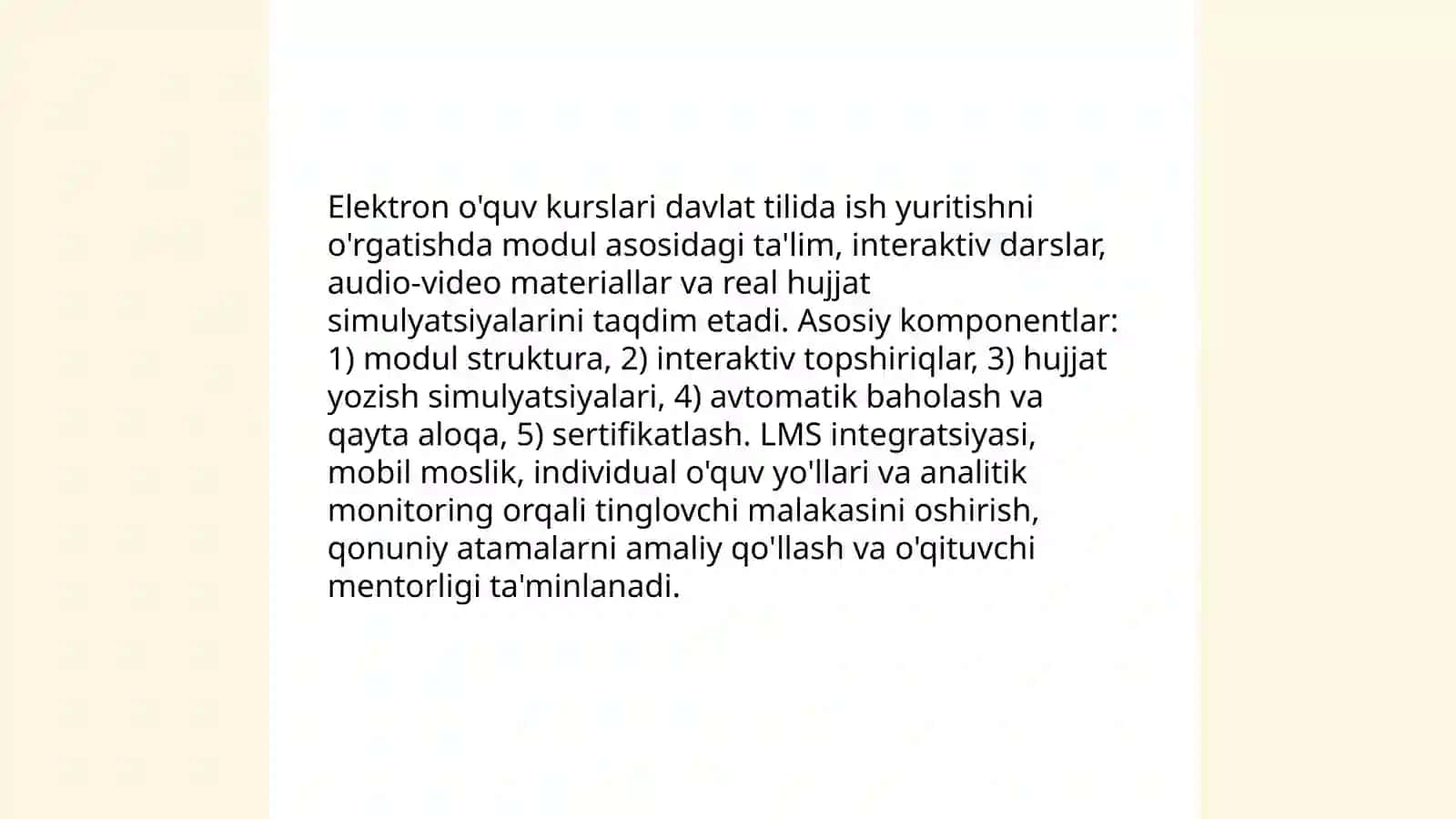 Davlat tilida ish yuritish fanida o'qitishda innovatsion texnalogiyalar 3