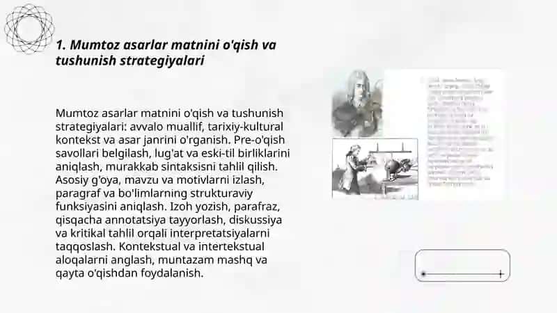 Mumtoz asarlar matni ustida ishlash 3
