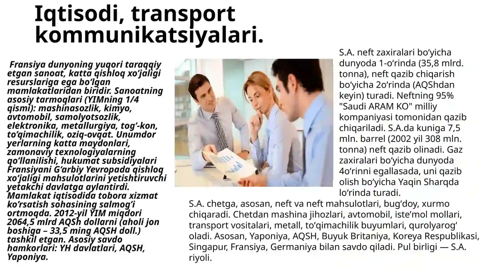 FRANSIYA VA Saudi Arabiston 3