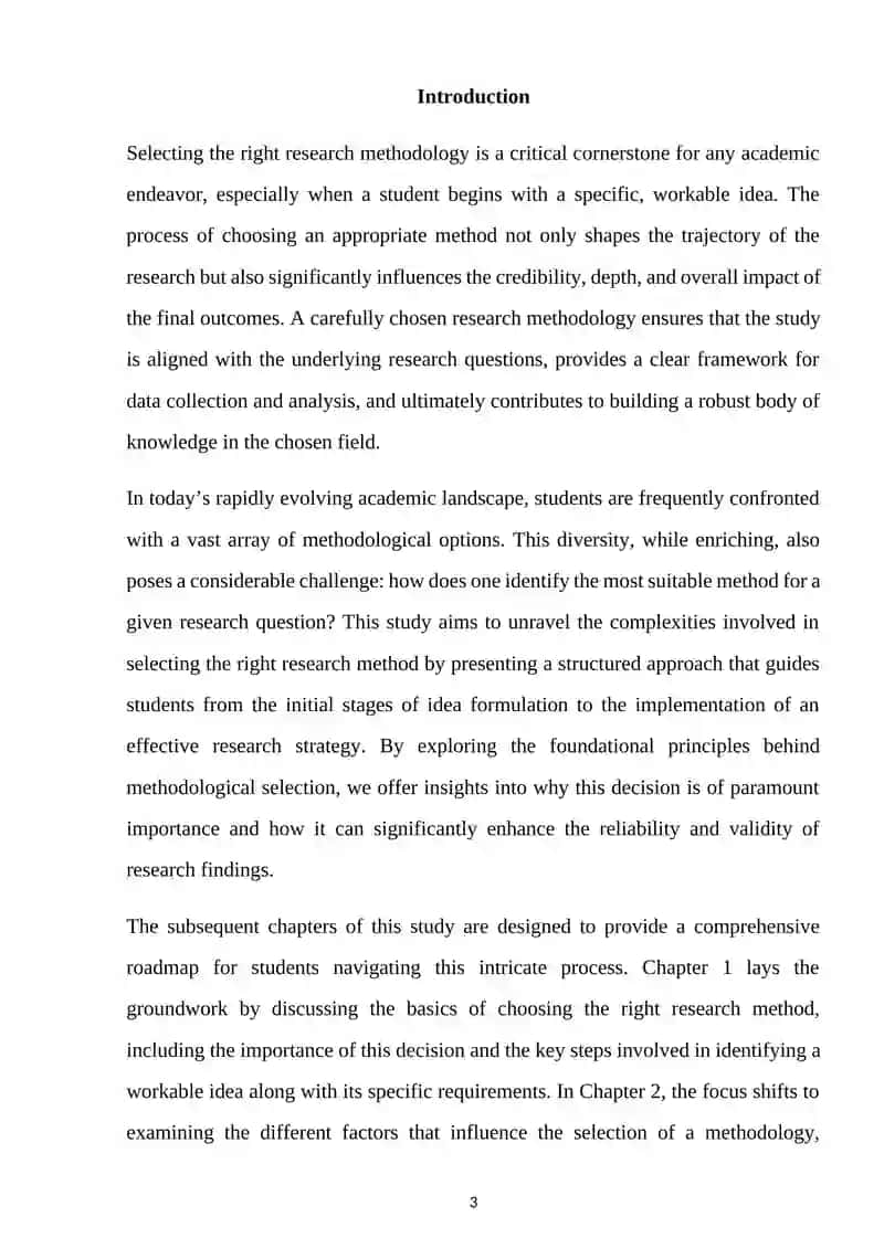 Selecting the Right Research Methodology 3