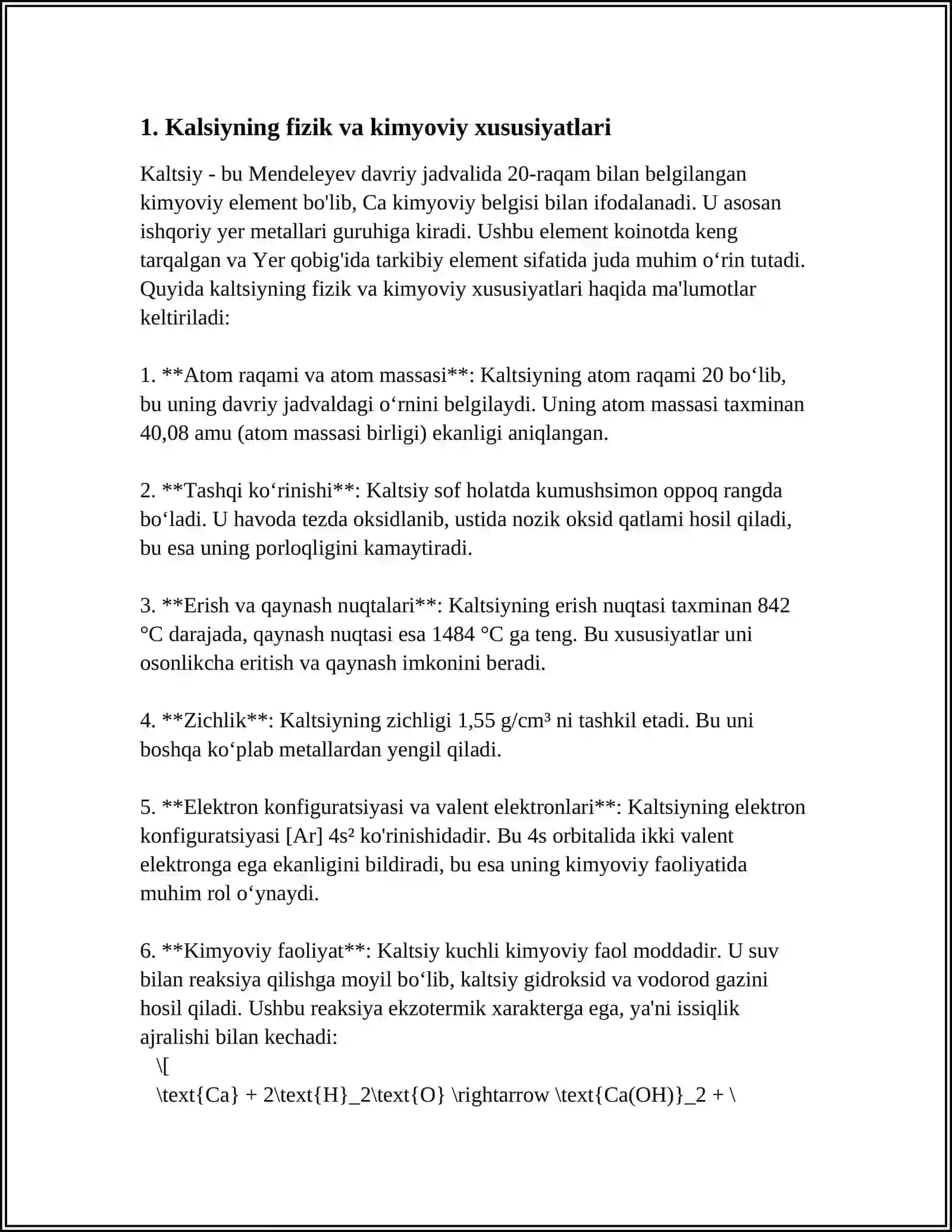 KALSIY METALLURGIYASI 3