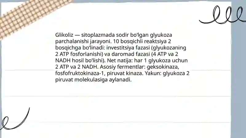 Glyukoza metabolizmi va uning ahamiyati 3