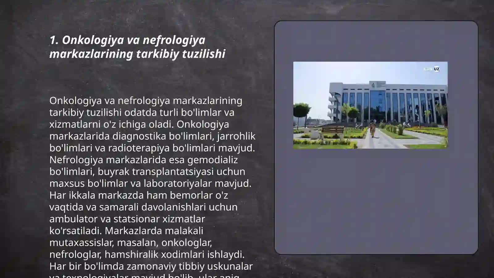 Onkologiya va Nefrologiya markazlari 3