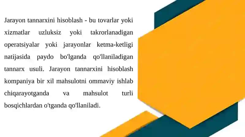 JARAYON XARAJATLARI 3