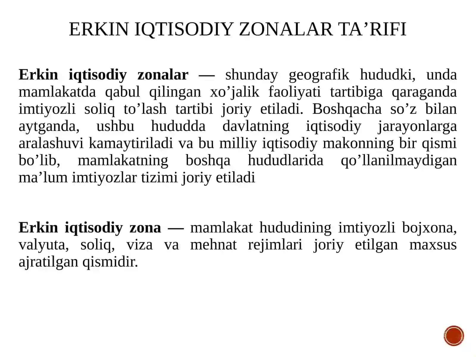 Erkin iqtisodiy zonalar 3