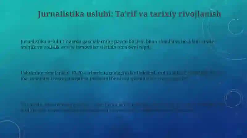 Jurnalistika uslubi 3