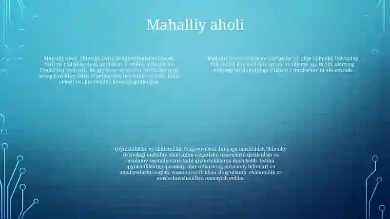 Shimoliy Osiyo Xalqlari 3