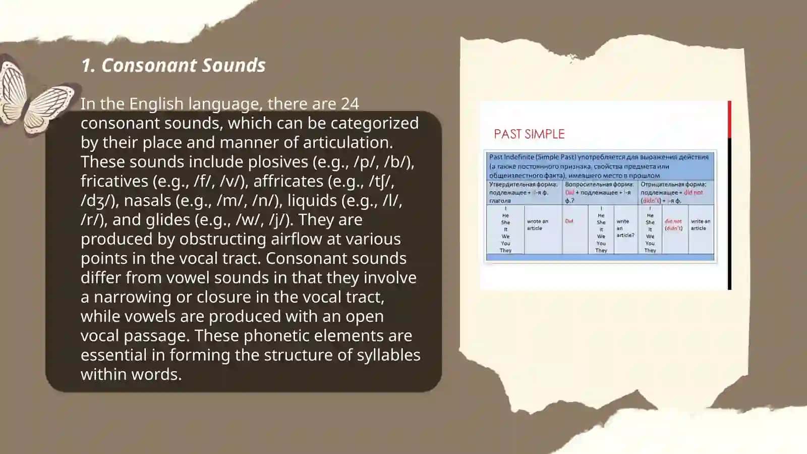 Types of pronounciation with examples 3