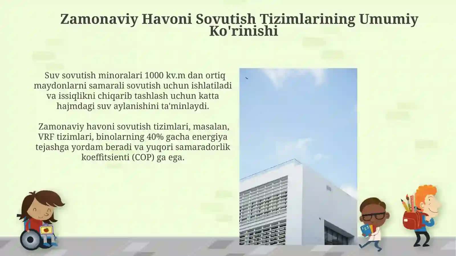 Jamoat binolari uchun zamonaviy konditsioner tizimlai 3