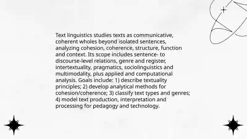 Text linguistics as a scientific discipline 3