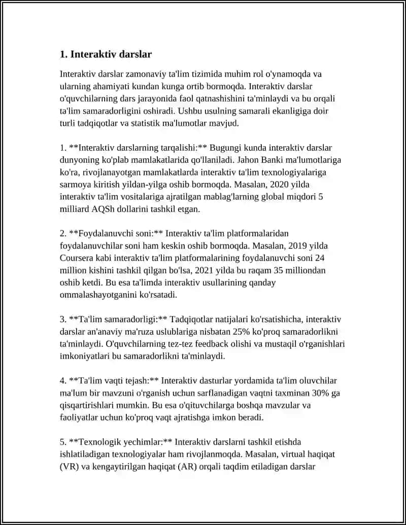 Interaktiv darslar 3