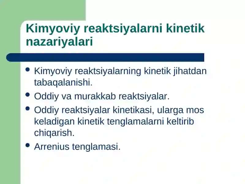 Kimёviy kineika 3