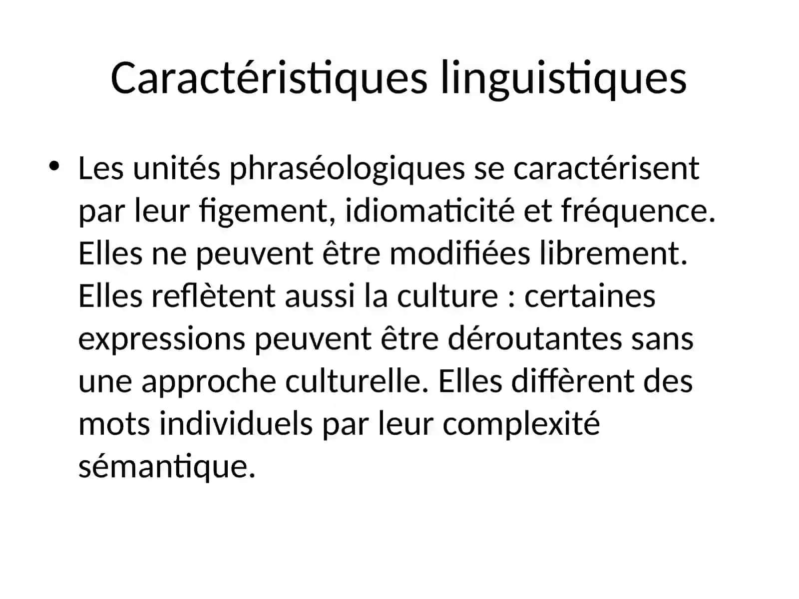 Les unités phraséologiques en classe de FLE/FOU 3