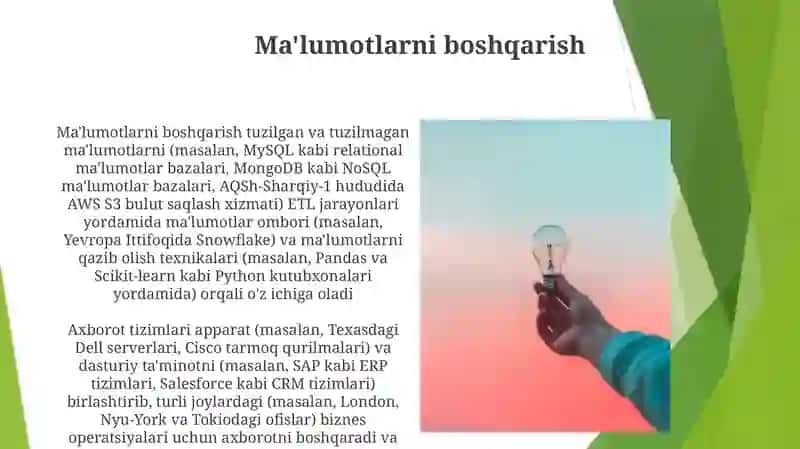 Ma'lumotlarni boshqarish 3