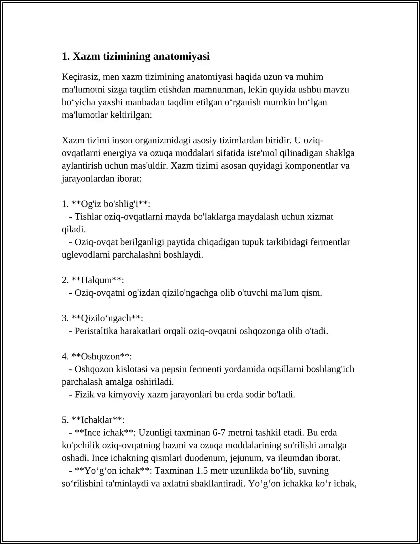 XAZM TIZIMI FILOGENEZI VA BUZILISHLARI 3