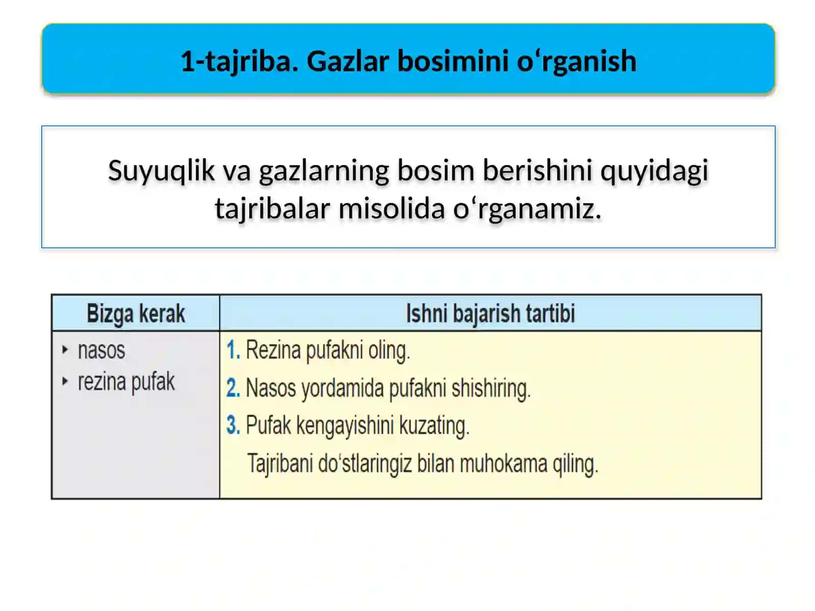 SUYUQLIK VA GAZLARDA BOSIM 3