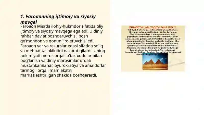 Qadimgi Misr Ijtimoiy Tuzumi 3