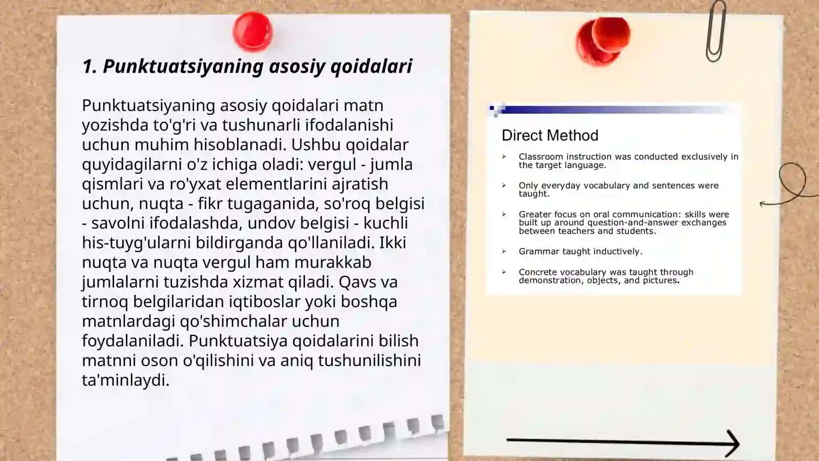 Punktuatsiya oʻqitish metodikasi 3