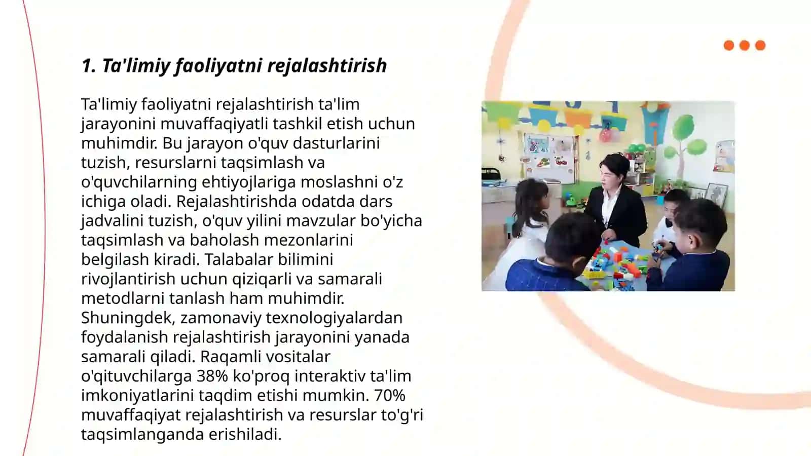 Maktabgacha ta'limda markazlar faoliyatida olib boriladigan ishlar 3