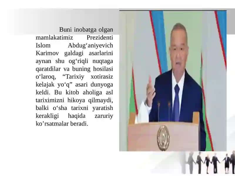 Tarixiy xotirasiz kelajak yo‘q 3