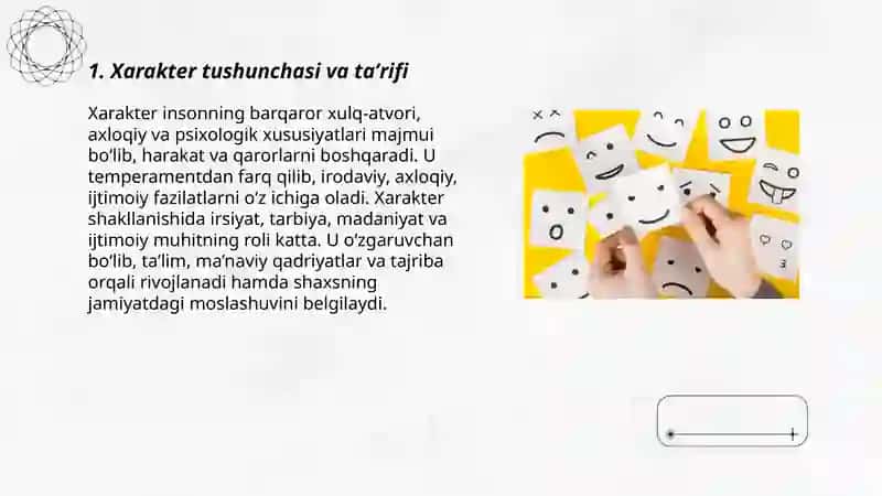 Xarakter haqida tushuncha 3