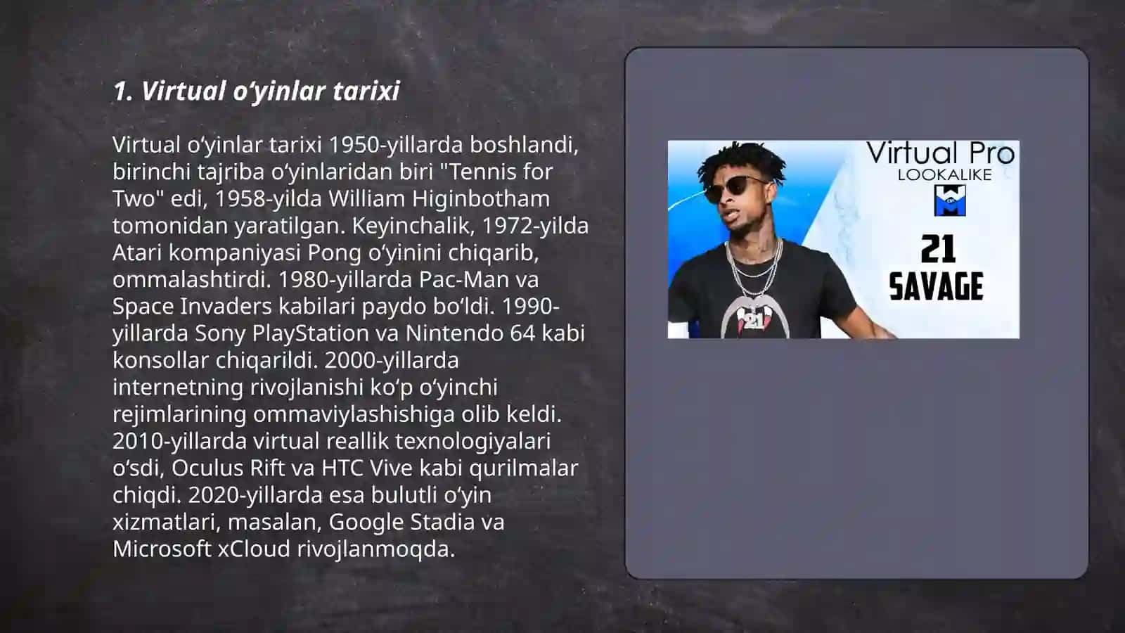 Vertual oʻyinlar 3