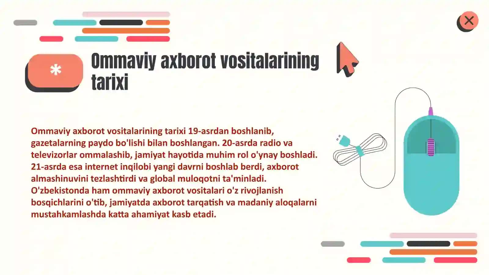 Ommaviy axborot vositalarining rivojlanishi va zamonaviy tendensiyalari 3