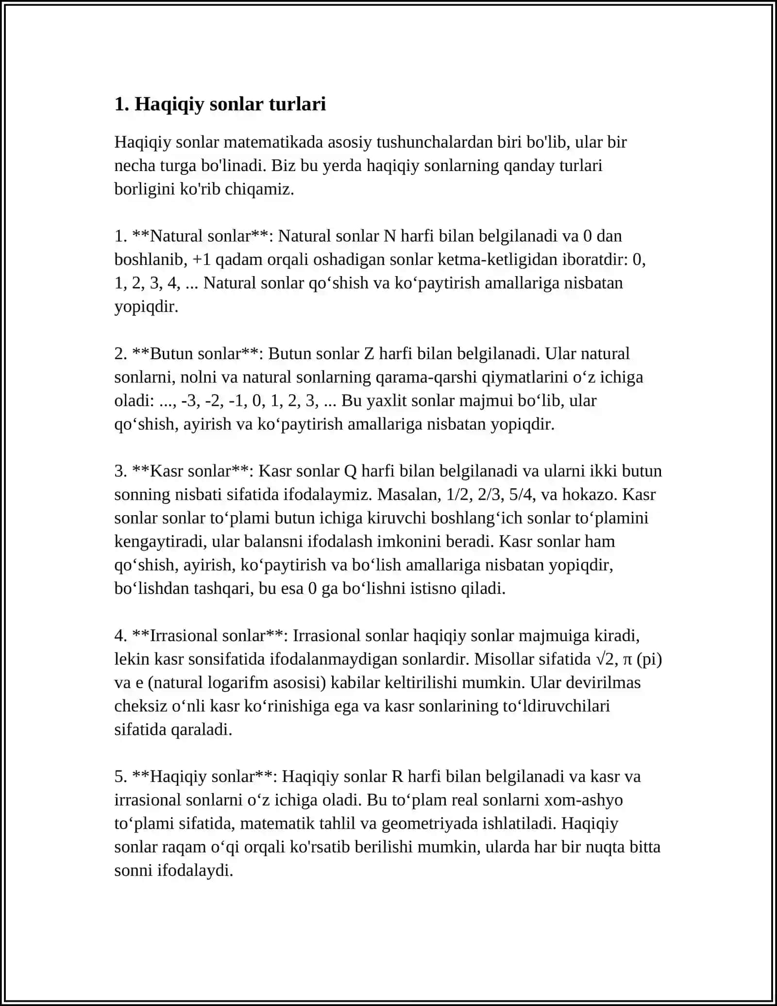 HAQIQIY SONLAR USTIDA AMALLAR 3