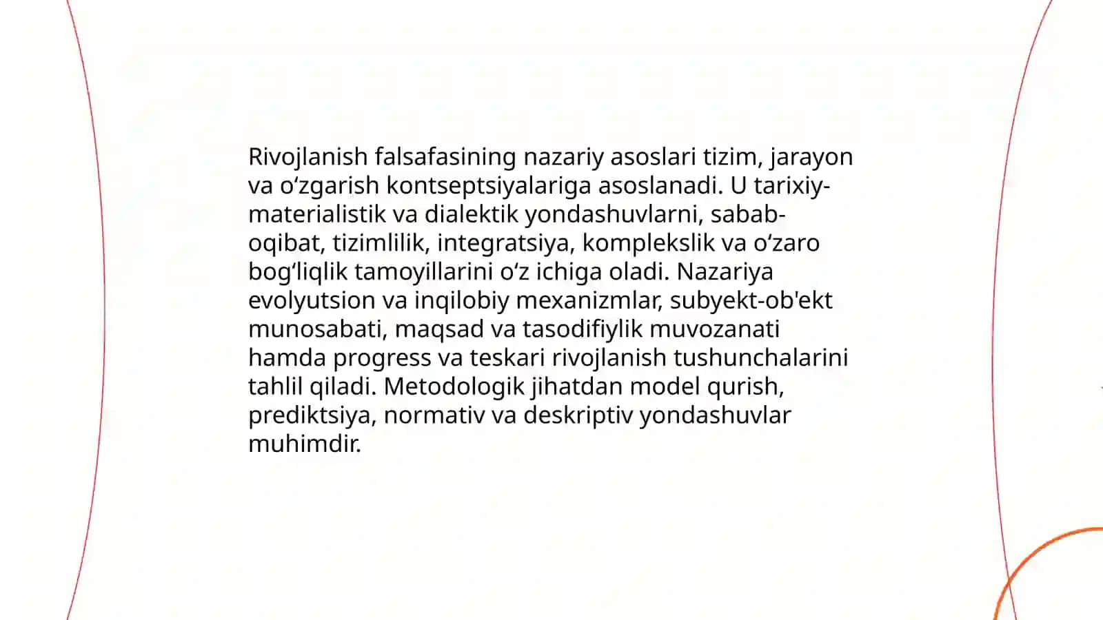 Rivojlanish falsafasi 3
