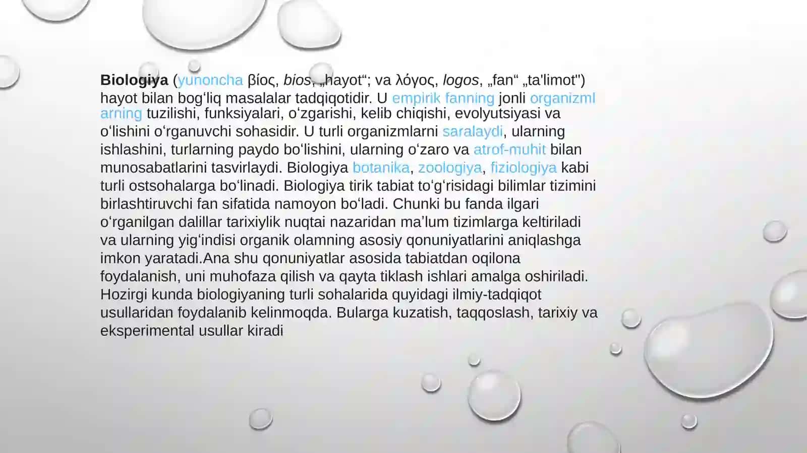 Biologiya haqida 3