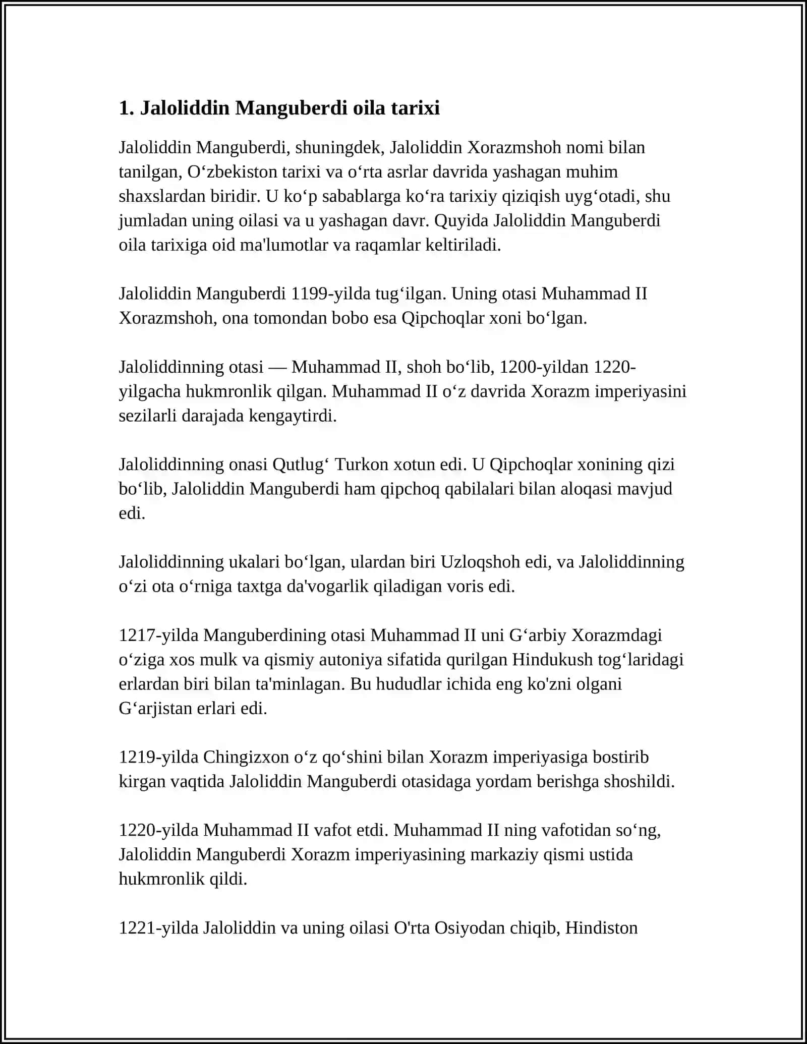 Jaloliddin Manguberdi-Vatan Himoqachisi 3