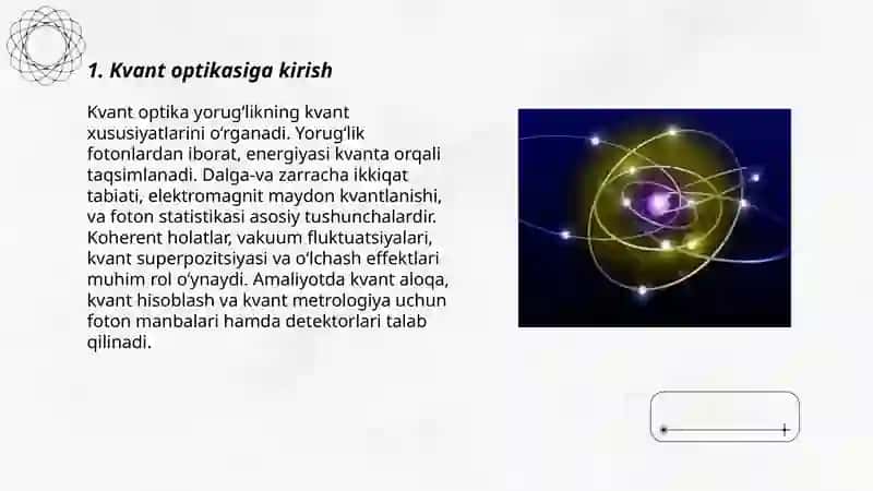 Kvant optikasi 3