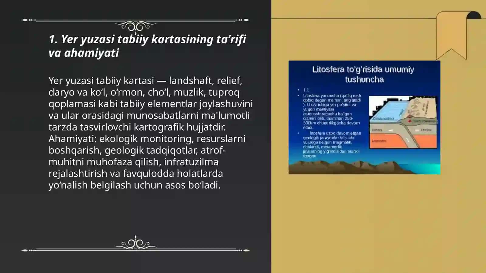Yer yuzasi tabiiy kartasi 3