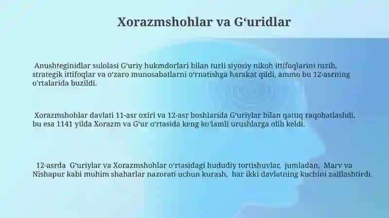 Xorazimshoxlar-Anushteginiylar davlati 3