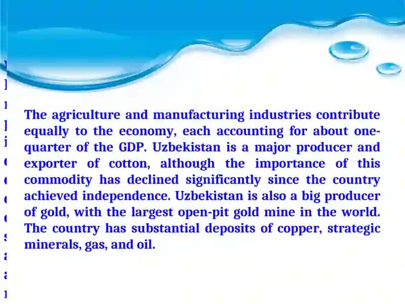 Economic Policy Reforms in Uzbekistan 3