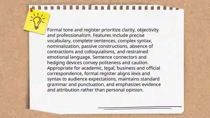 Formal and Written English 3