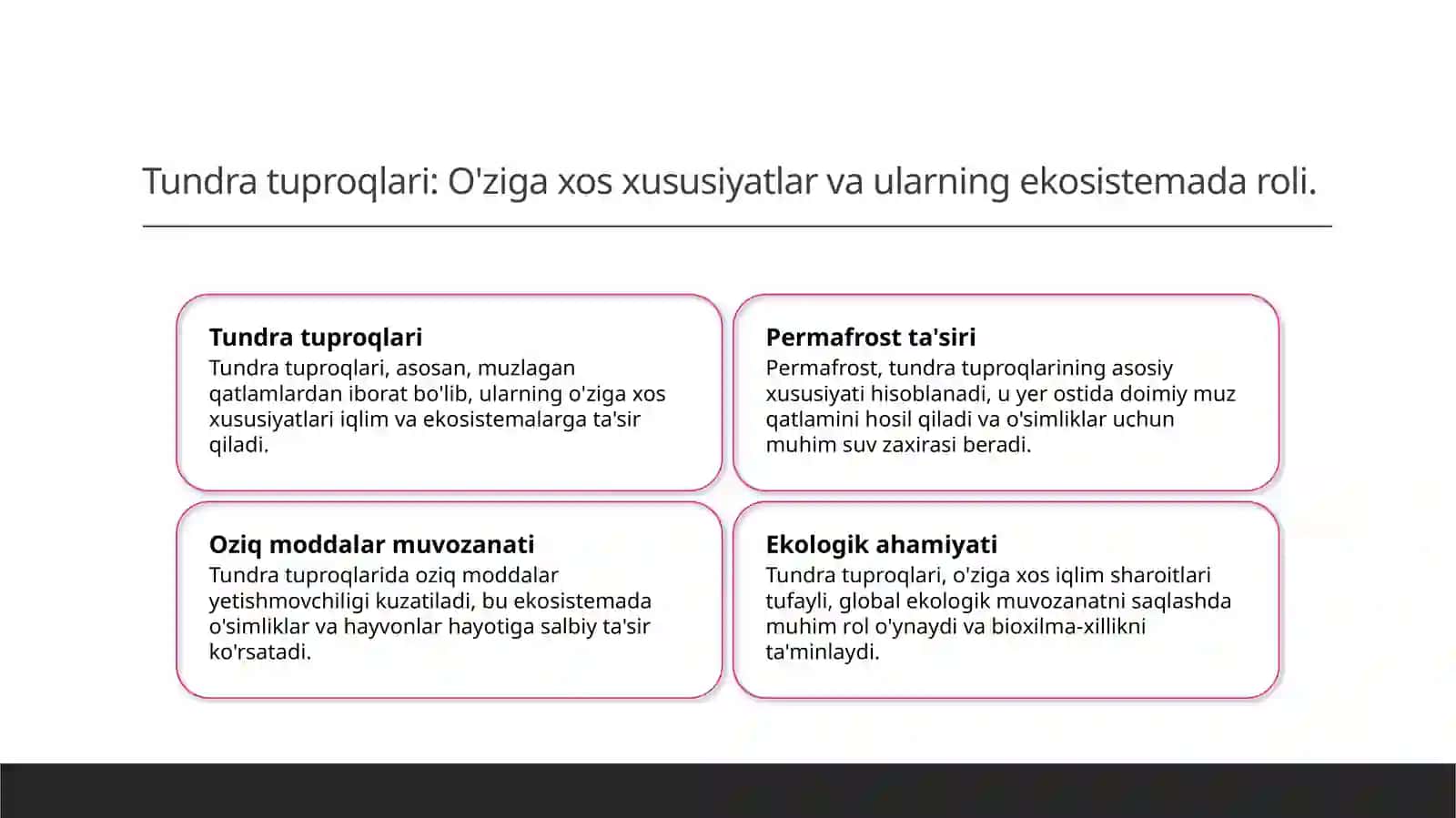Tundra tabiat zonasi tuproqlari 3