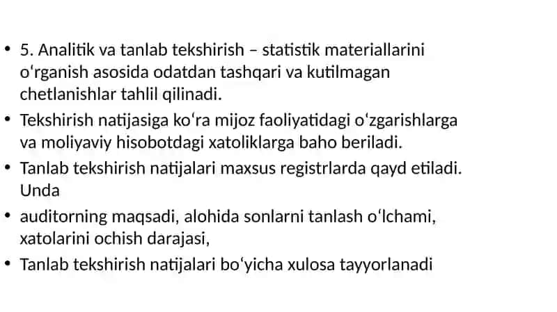 Audit va boshqa Kafolat topshiriqlari 3