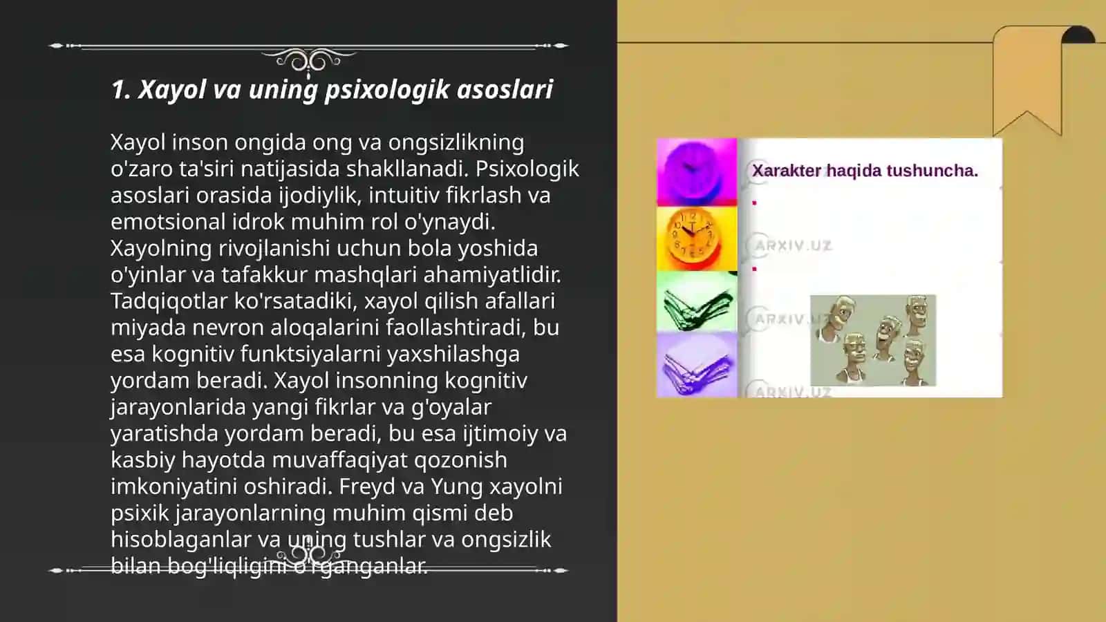 Xayol va uning psixologik asoslari 3