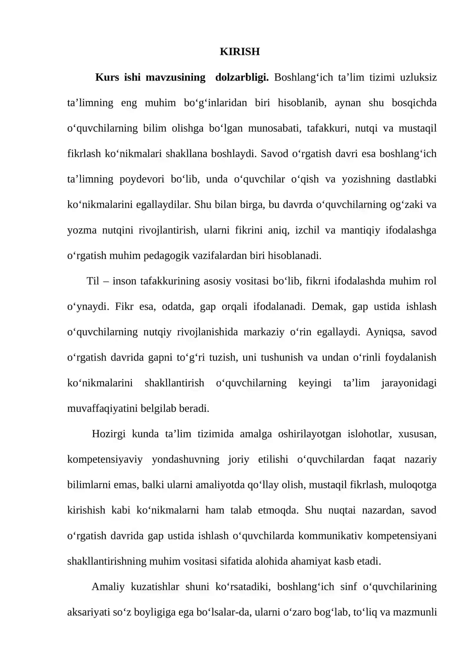 “Savod o’rgatish davrida gap ustida ishlash” 3