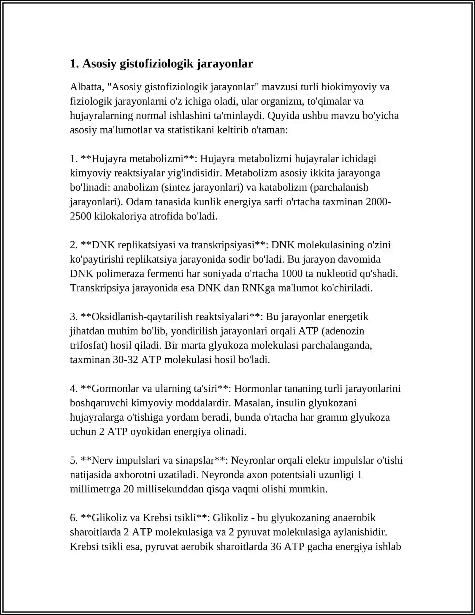ATSINUSNING GISTAFIZIOLOGIYASI.OʻPKANING REGENERATSIYASI VA TRANSPLANTATSIYASI 3