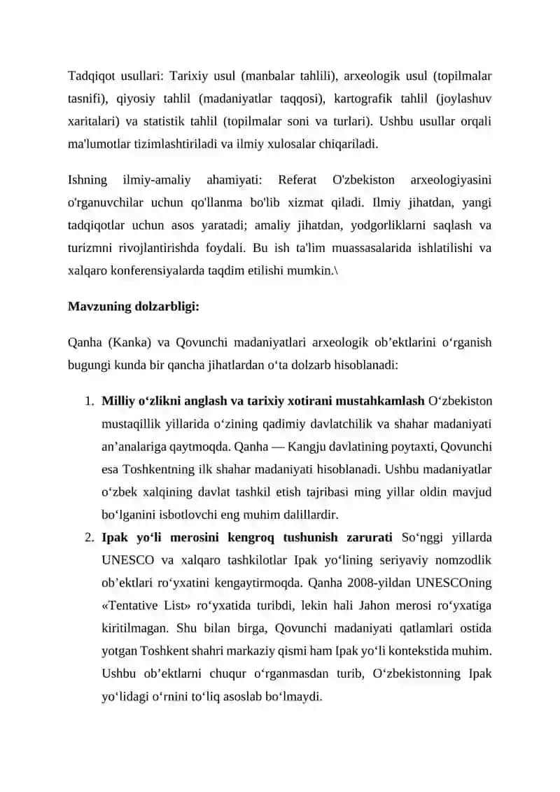 Qanha va Qovunchi madaniyatlarining o‘rganilish tarixi 3