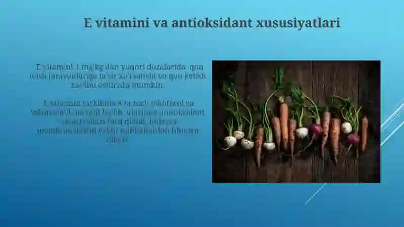 Sabzi ildizmevasi vitaminlar bilan 3