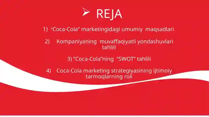 Coca cola kompaniyasining marketing strategiyasi 3