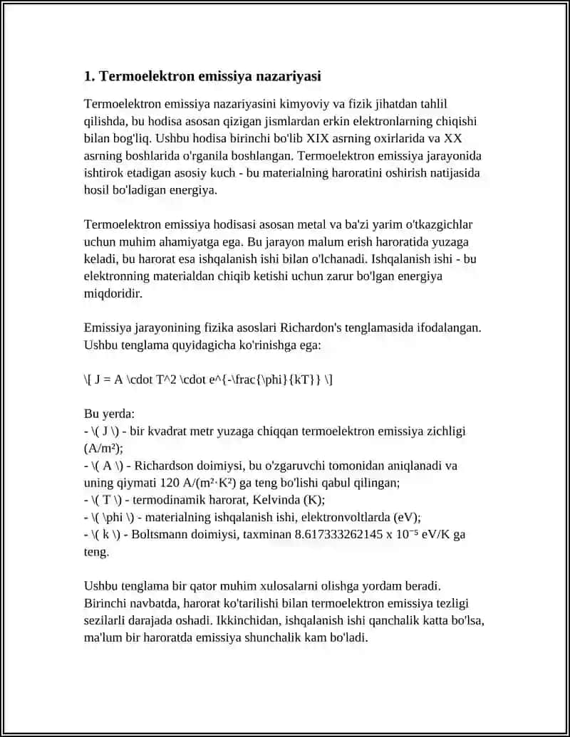 TERMOELEKTRON EMISSIYA 3