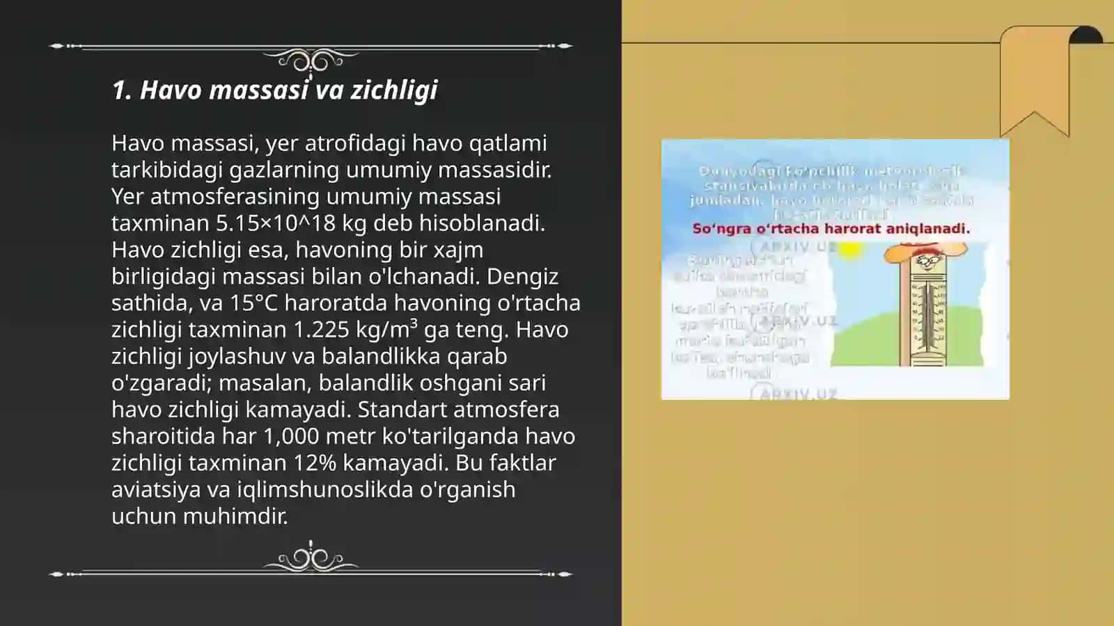 Havo harorati va uni o‘lchash 3